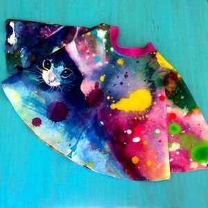 Lora Zombie Kitty Swing Skirt